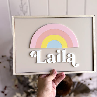 3D Rainbow Name Print