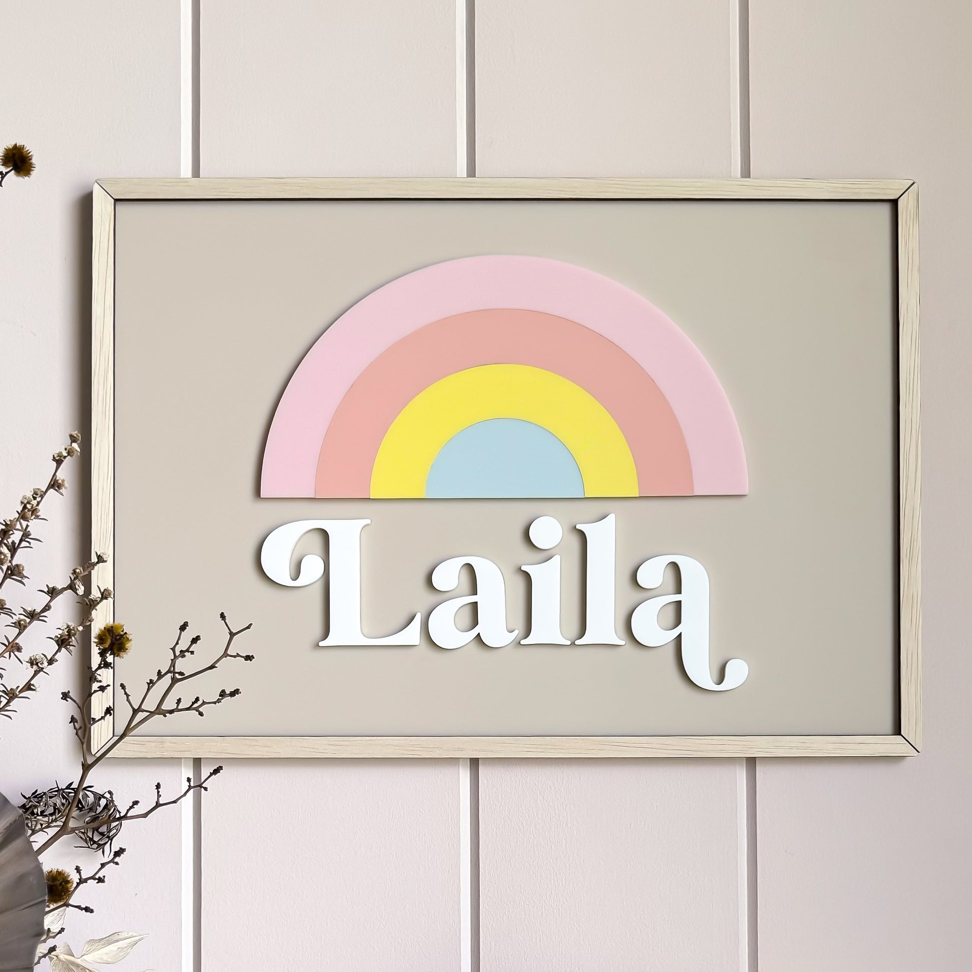 3D Rainbow Name Print