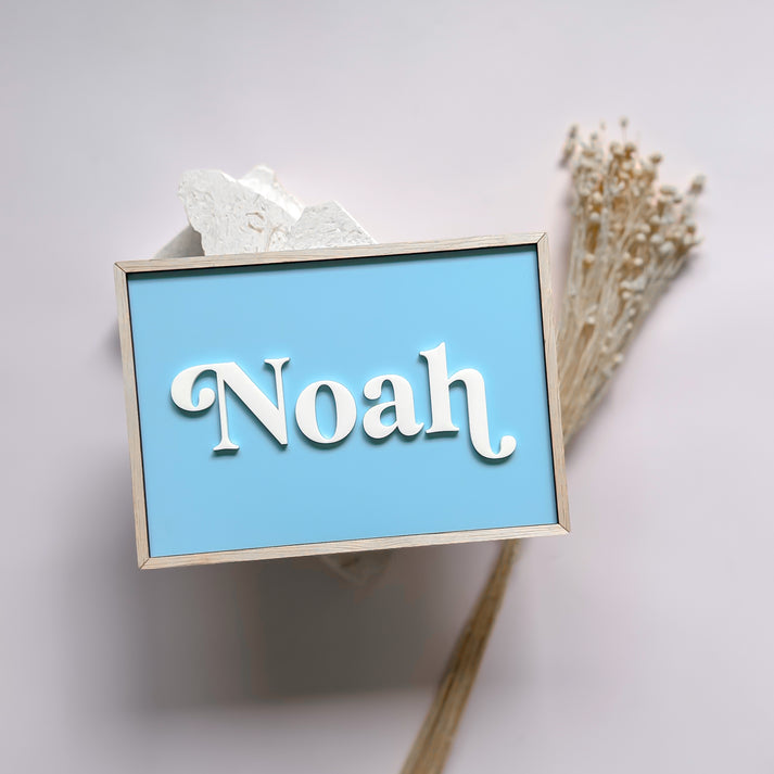 3D Framed Name Plaque