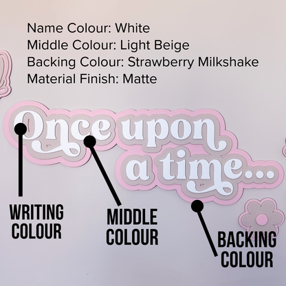Once Upon A Time - Triple Layer Acrylic Sign